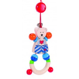 Portique d'activité Heimess sur roulettes ourson petit coeur