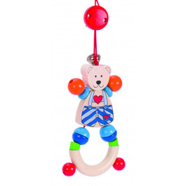 Portique d'activité Heimess sur roulettes ourson petit coeur