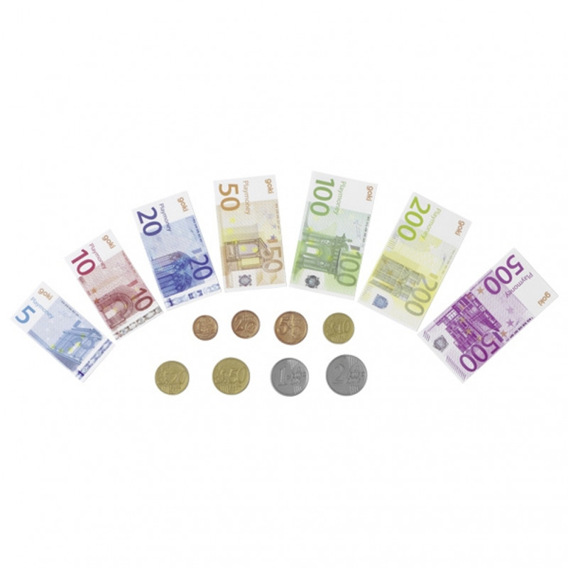 Argents pièces et billets factices Euro pour enfant