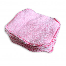 Lingettes lavables bio Naturiou bambou rose