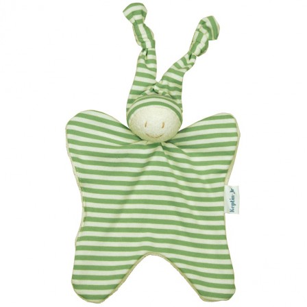 Doudou coton bio Vert Keptin 25 Cm