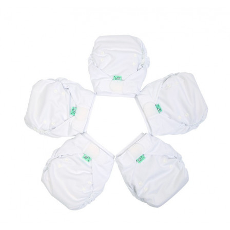 Pack 5 nappies Easyfit V5 Totsbots White