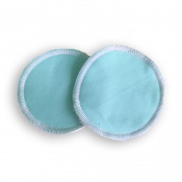 Coussinets d'allaitement lavables bambou Naturiou bleu