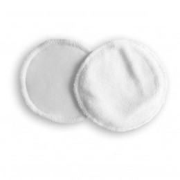 Nursing pads washable bamboo Naturiou white