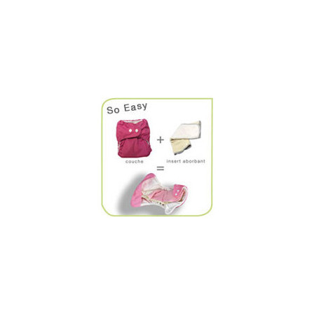 Couche lavable P'tits Dessous So Easy sans insert Turquoise