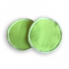 Nursing pads washable bamboo Naturiou green