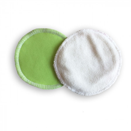 Nursing pads washable bamboo Naturiou green