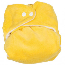 Couche classique So Bamboo P'tits Dessous Citron/ Blanc