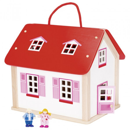 Valise maison de poupées Goki avec accessoires