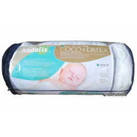 Mattress travel baby Rolled Coconut Latex 60 x 120 cm Kadolis