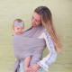 Boba Wrap Bambou Gris Clair  - Écharpe de Portage Extensible