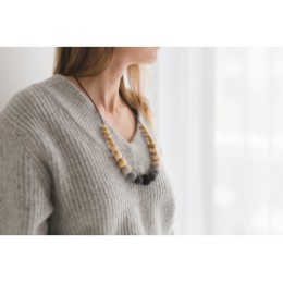 Necklace babywearing and breastfeeding "Gradient grey" Kangaroocare