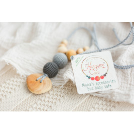 Collier portage et allaitement Kangaroocare Cool Air Anthracite Bouton