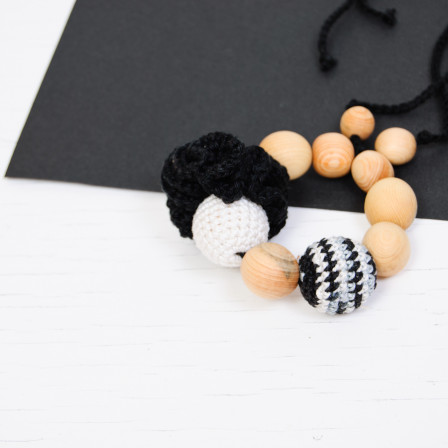Anneau de dentition Bracelet Noir et Zebra Kangaroocare