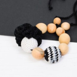 Anneau de dentition Bracelet Noir et Zebra Kangaroocare