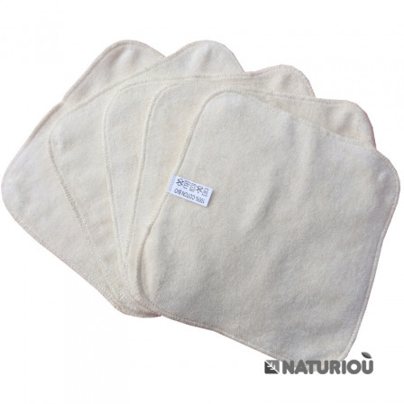 Wipes Washable Organic Cotton P'tits Dessous pack of 5