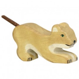 Petit Lion jouant Holztiger 80142