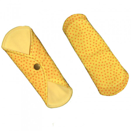 Protège-slip Lavable Toudoo Natura plumetis jaune