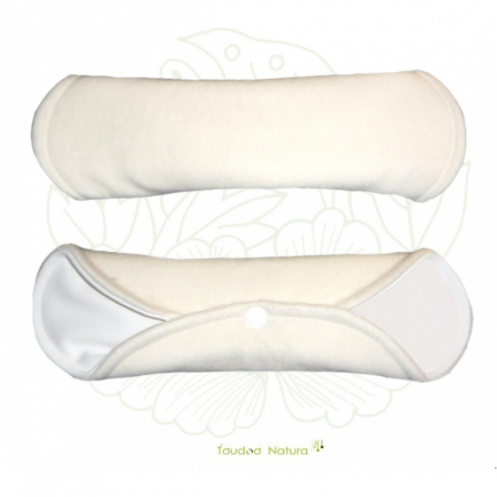 Serviette Hygiénique Lavable Nuit Toudoo Natura Molleton Coton Bio