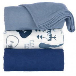 Lot of 3 blankets Tula Music lessons