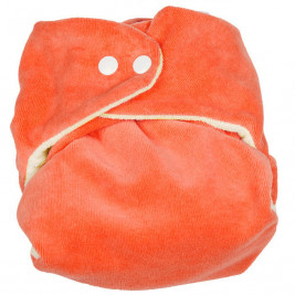 Couche classique So Bamboo avec insert P'tits Dessous Tomate intérieur Blanc