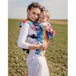 Baby carrier Lennylamb Butterfly Rainbow light