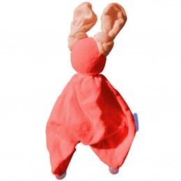 Doudou Coton Bio Floppy Peppa Fuchsia Rose