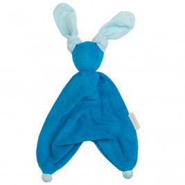 Doudou Coton Bio Floppy Peppa bleu bleu clair