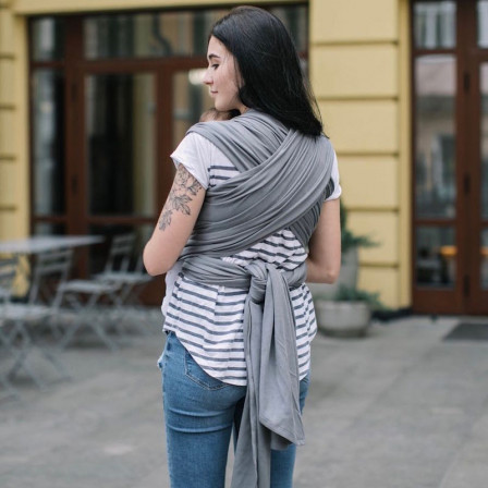 Love And Carry Stretchy Baby Wrap Graphite