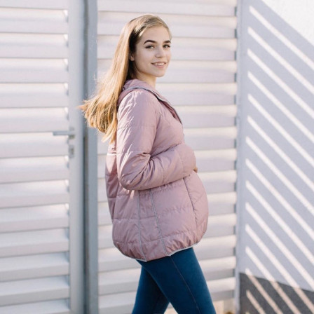 Love And Carry Coat Babywearing and Pregnancy Light Pink