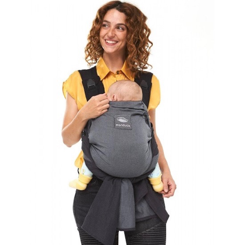 Manduca Duo Gris Porte Bebe Physiologique Preforme Sling Portage