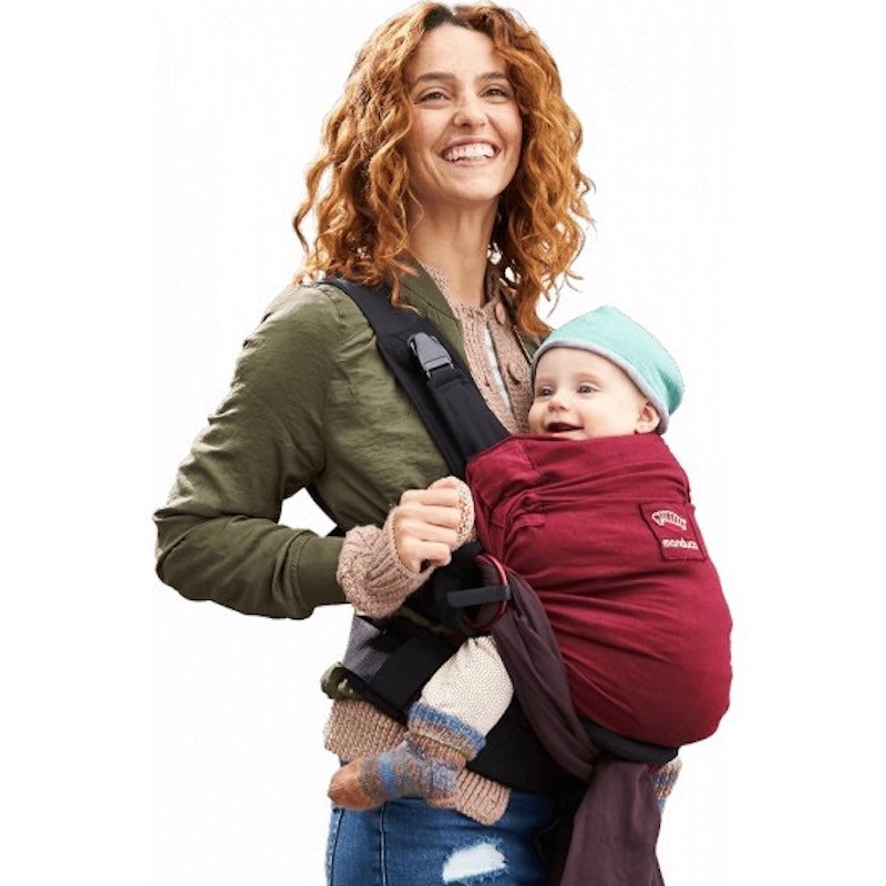 Manduca Duo Rouge Porte Bebe Physiologique Echarpe Sling Preforme