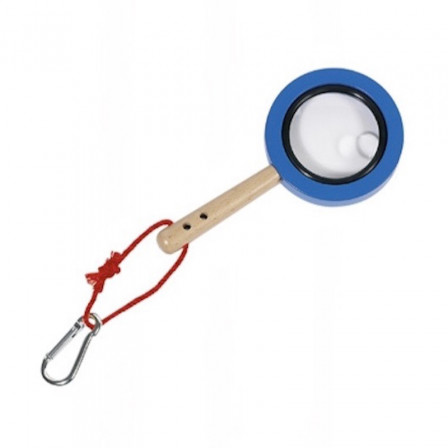Goki Magnifying glass With Carabiner - wooden toys