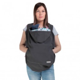 Naturiou babywearing cover Softshell Graphite 3-in-1