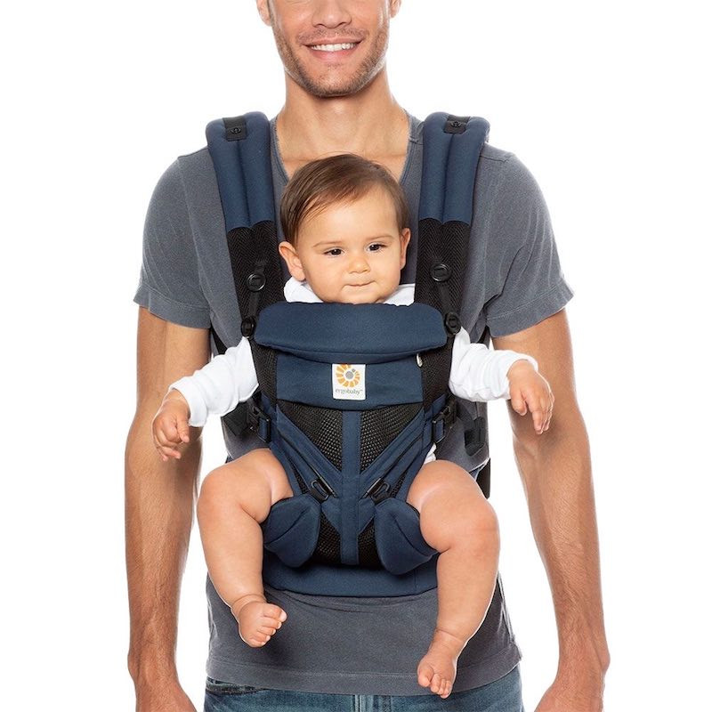 Ergobaby Omni 360 Cool Air Mesh Blue Black Raven Carrier Expandable