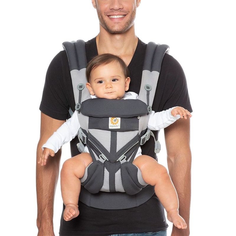 charcoal and black performance carrier ergobaby