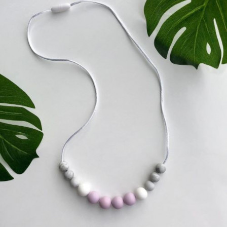 Love And Carry Amethyst Collier de portage en silicone alimentaire