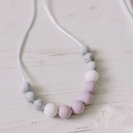 Love And Carry Amethyst Necklace of portage silicone food