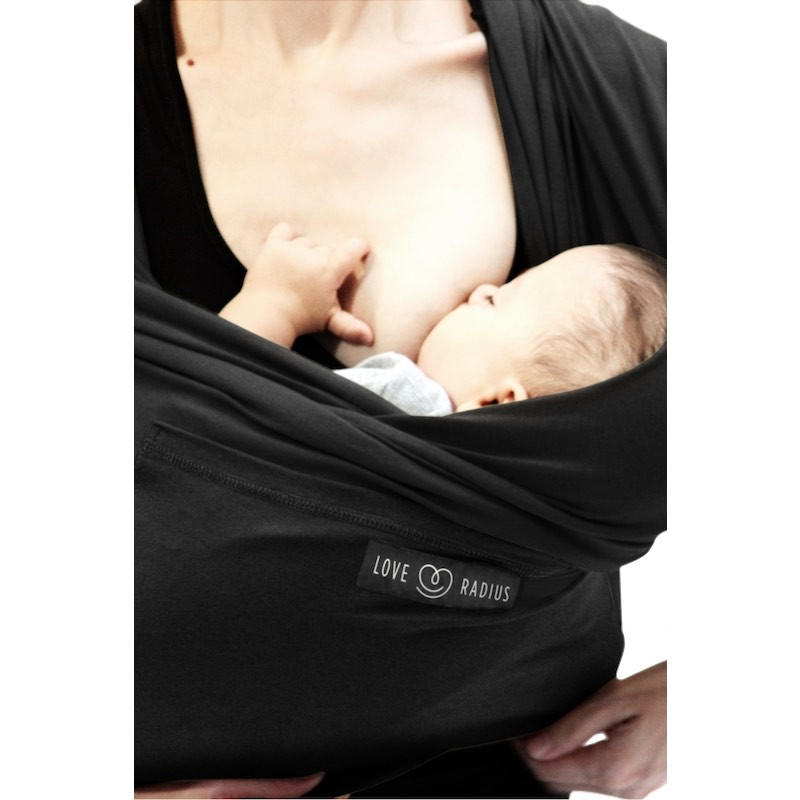 Sweat du parent pour porte bébé noir (taille XS) Je Porte Mon Bébé