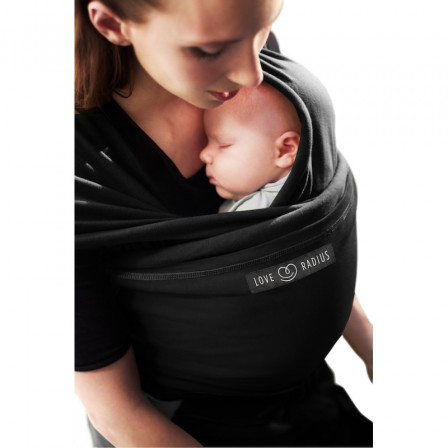 The original JPMBB Baby Wrap Black, pocket Black
