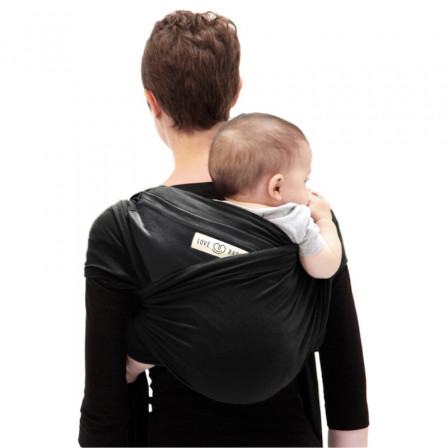 The original JPMBB Baby Wrap Black, pocket Charcoal Black