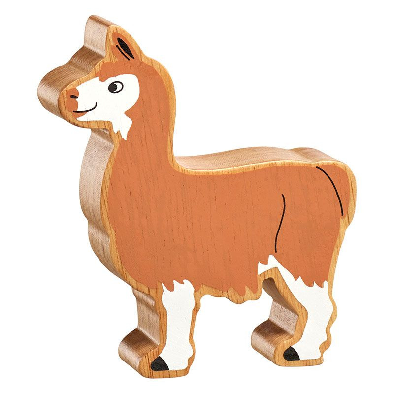 Wooden Llama Figurine