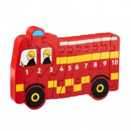 Puzzle Camion de Pompier 1-10 en bois Lanka Kade