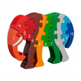 Puzzle Éléphant 1-10 en bois Lanka Kade