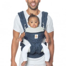 Ergobaby Omni 360 Bleu Galaxy - Porte-bébé Évolutif 4 Positions