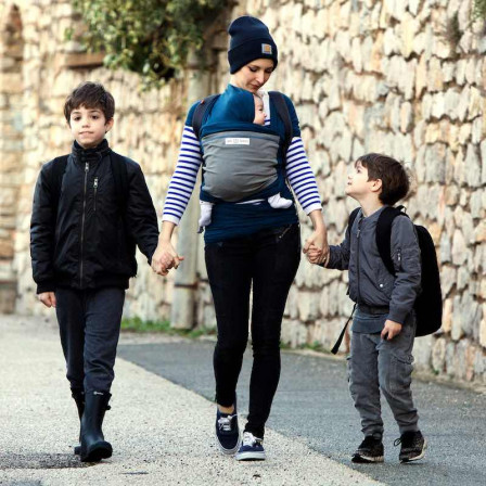 Love Radius (JPMBB) L'Originale Bleu Paon Poche Éléphant Écharpe de Portage