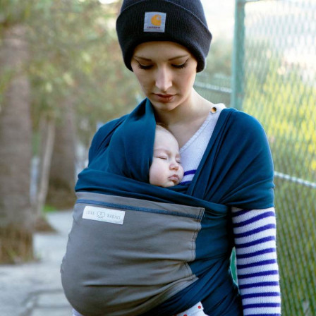 Love Radius (JPMBB) L'Originale Bleu Paon Poche Éléphant Écharpe de Portage