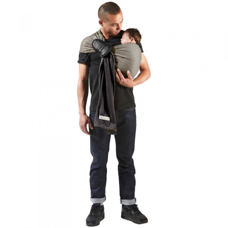 Little Wrap Without A Knot Grey - Olive