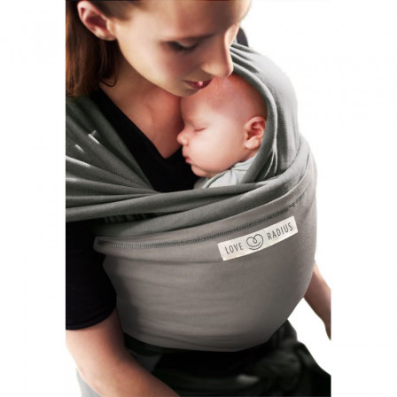 The original JPMBB Baby Wrap Elephant, pocket Light Grey