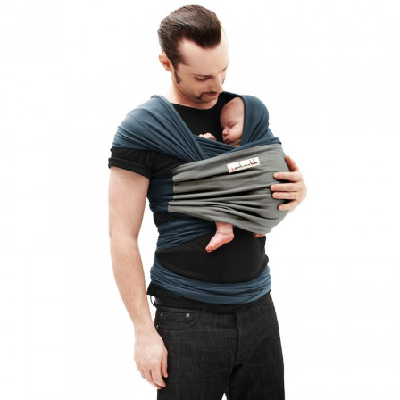 The original JPMBB Baby Wrap Peacock Blue, pocket Elephant